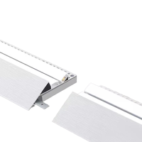 Plafonniers à LED les plus populaires Profil en aluminium Cantonnière d'éclairage Plâtre Plafonnier Rétro-éclairé Lumière linéaire pour Carrelage Accessoires