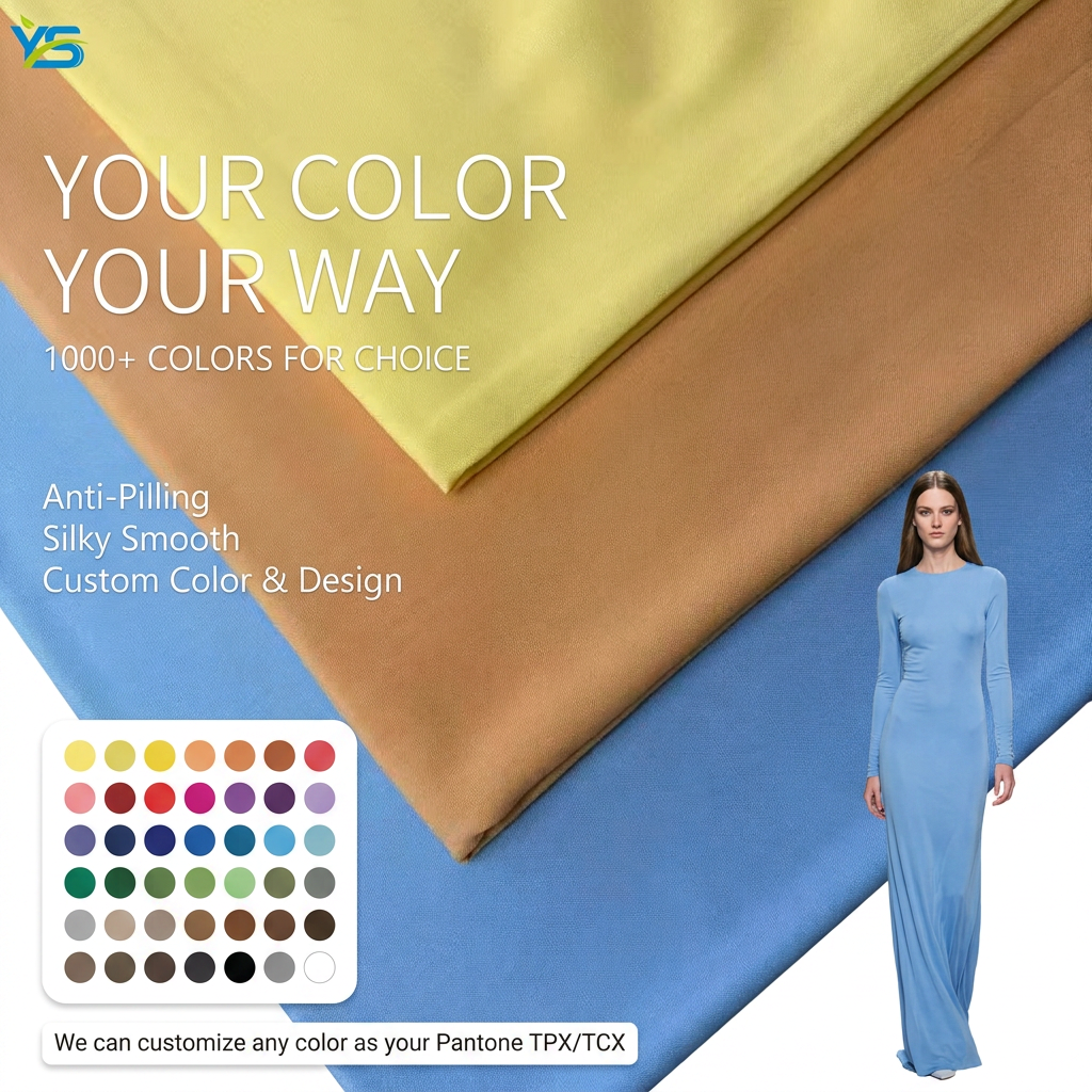Factory 45S100%Rayon 110gsm Fabric Absorbent and Breathable Adaya Fabric or Rayon Fabric for t-shirt