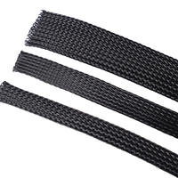Funda de alambre extensible PET, gestión de cables de malla, funda de Cable trenzado para Protector de cable de oficina en casa