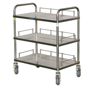 MT Hospital Chariot en acier inoxydable Chariot d'instruments pour patients avec tiroirs Chariot médical - Product Image 4