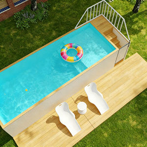 Piscine ludique avec des mosaïques colorées et des jeux d'eau interactifs - Product Image 1