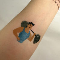 Autocollants de tatouage temporaire personnalisés pour femmes, imperméables, pour le bas du dos, motifs de dessins animés et d'anime, OEM, marque privée, vente en gros