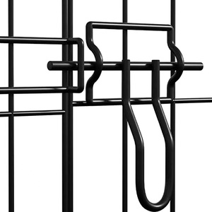 Cage pour chien en fer de haute qualité, pliable, ronde, en fil métallique, grande cage de jeu pour chien avec clôture extérieure transparente pour petits animaux - Product Image 4