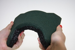 Interlock ubin bata karet SBR tulang anjing, lantai tempat bermain tahan lama untuk luar ruangan - Product Image 3