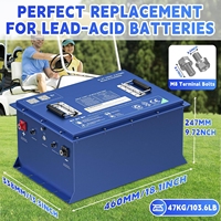 Harga Pabrik Baterai Lithium LiFePO4 38.4V 100Ah Isi Ulang untuk Golf Cart dengan Proteksi BMS Cerdas Terintegrasi CAN/RS485