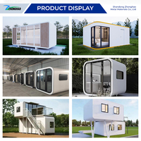 Maisonnette Apple Cabin 18m2 préfabriquée 8500x2200x2500mm, maison intelligente pour complexe hôtelier, séjour à la maison d'hôtes et camping