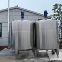 Cuve de mélange industrielle en acier inoxydable de qualité alimentaire 1000L, cuve de mélange de liquides, système de cuve de mélange