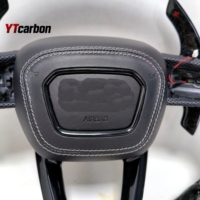 YTcarbon pour A3 A4 A5 Q3 Q5 Q7 Q8 S3 S4 S5 SQ3 SQ5 SQ7 SQ8 Accessoires intérieurs de voiture Volant personnalisé en fibre de carbone véritable