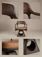 Maison pour animaux de compagnie en bois moderne et minimaliste, écologique, pour chats et chiens de grande taille - Meuble durable en forme de trous de bois avec entrée ouverte