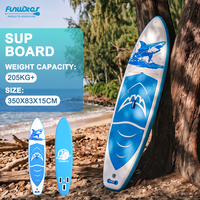 Planche de paddle gonflable super large de 350 cm certifiée CE rouge, capacité maximale de 205 kg, écologique, haute performance, pour le dropshipping UE