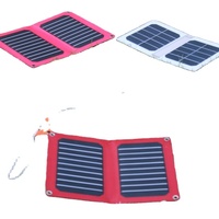 Chargeur solaire pliable d'extérieur 5,3 W IBC avec double connecteur USB et Type-C pour iPad/iPhone, efficacité de 20 %