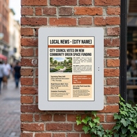 Écran LCD vertical étanche haute luminosité de 32 pouces pour affichage publicitaire extérieur avec CMS SDK intégré pour utilisation dans les ascenseurs d'aéroport