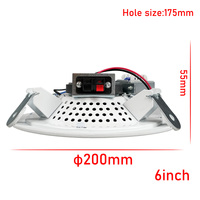 Offre Spéciale Tweeter en fer de 6 pouces son stéréo caisson de basses boîte 15 watts système de sonorisation connexions rapides haut-parleur de plafond en métal