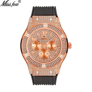 Reloj de Hombre Multifuncional de Alta Gama con Incrustaciones de Diamantes, de Silicona, Resistente al Agua y a la Moda - Product Image 4