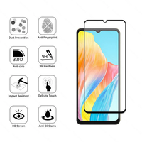 Protection d'écran en verre trempé 3D Full Cover HD pour téléphones mobiles OPPO R17/R9/R15, anti-choc