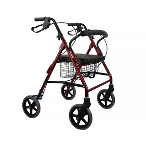 Déambulateur à quatre roues en alliage d'aluminium Shunkangtai avec siège, chariot de courses pliable pour personnes âgées, aide à la mobilité - Product Image 1