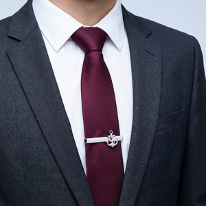 Pince à cravate <span class=keywords><strong>KERONG</strong></span> pour homme, design ancre et gouvernail, style français, plaqué or, accessoires de mariage transfrontaliers - Product Image 3