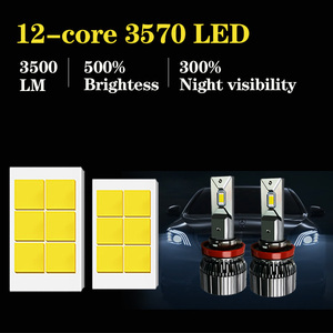 Bombillas LED H4 H7 H11 9005 9006 de Alta Eficiencia de Enfriamiento con Tres Tubos de Cobre 2026 76W 6500K, Certificación ISO9001 - Product Image 6