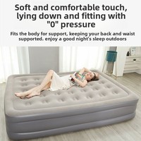 Nouvelle tente de lit gonflable rectangulaire portable, moderne, d'extérieur, entièrement automatique, épaissie, avec matelas pneumatique assorti pour le camping