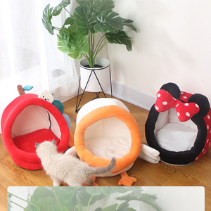 Custom Cozy Hut <b>Igloo</b> Enclosed Pet Tent Cave House Indoor Covered Cat <b>Bed</b> for Small <b>Dogs</b> Puppy Kitten - Product Image 2