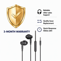 Écouteurs filaires G50A semi intra-auriculaires 3,5 mm avec micro, contrôle du volume, câble TPE 1,2 m, basses stéréo pour téléphone et PC universels