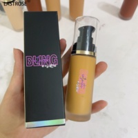 Fond de Teint Liquide Professionnel Marque Blanche Végans, Maquillage Cosmétiques Couvrance Totale Mat Résistant à l'Eau Longue Tenue