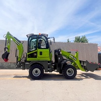 Mini-tracteur agricole 4x4 remorquable Everstar le moins cher avec chargeur arrière et pelle hydraulique à vendre