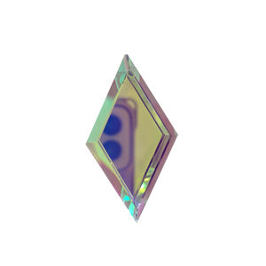 1.5-1.8mm Bord Épais Vitrail Dichroïque Biseaux Holographique Violet Rose Vert Bleu Orange Diamant Étoile Biseaux À Facettes Verre - Product Image 5