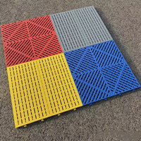 1.8cm rigide modulaire verrouillage industriel en plastique Garage carreaux de sol tapis de terrasse pour intérieur voiture détaillant atelier