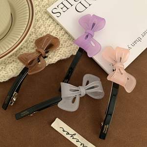 Usine En Gros Petite Barrette À <span class=keywords><strong>Cheveux</strong></span> Filles Bowknot Acrylique Pinces À <span class=keywords><strong>Cheveux</strong></span> pour <span class=keywords><strong>Cheveux</strong></span> Fins Coréen Barrette Clips Épingle À <span class=keywords><strong>Cheveux</strong></span> - Product Image 5