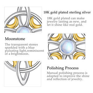 एमुलेट संरक्षण हार सेलिक आशीर्वाद पेंडेंट डायन की शादी 925 स्टर्लिंग चांदी के उपहार - Product Image 6