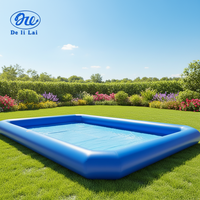 Piscine gonflable géante DelilaI, best-seller, en PVC pour l'extérieur, certifiée CE, capacité maximale de 40 personnes, pompe à eau, pour la famille et les enfants