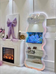 <span class=keywords><strong>Specchio</strong></span> da parete <span class=keywords><strong>specchio</strong></span> <span class=keywords><strong>colorato</strong></span> a forma di onda a forma di onda a tutta lunghezza <span class=keywords><strong>specchio</strong></span> - Product Image 3