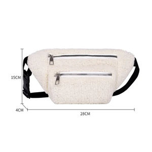 Sac <span class=keywords><strong>Banane</strong></span> <span class=keywords><strong>Femme</strong></span> en Peluche Couleur Unie, <span class=keywords><strong>Sacoche</strong></span> de Ceinture Épaule Bandoulière Poitrine, <span class=keywords><strong>Sacoche</strong></span> <span class=keywords><strong>Banane</strong></span> de <span class=keywords><strong>Marque</strong></span> Designer pour <span class=keywords><strong>Femme</strong></span> - Product Image 6