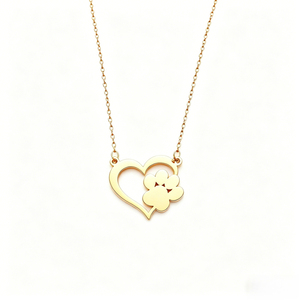 DIY Engravable Stainless Steel Link Chain Necklace with Animal Footprint Dog Paw Design-Anniversary Pet <strong>Memorial</strong> <strong>Gift</strong> - Product Image 2