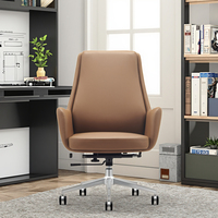 Chaise d'étude pour étudiants moderne, ergonomique, en cuir, réglable en hauteur