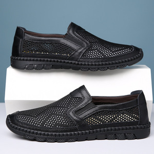 Sandalias Deportivas Casuales de Piel de Cerdo para Hombre, Ligeras, con Logotipo de Canguro, Estilo Slip-On con Cordones, para Caminar en Verano, a la Moda - Product Image 4