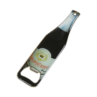 Bar souvenir à sublimation bon marché en gros Ouvre-bouteille en vrac vierge en métal acier inoxydable carte bière personnalisé