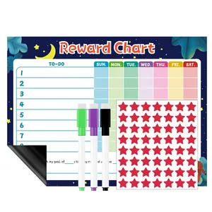 Factory Magnetic Dry Erase Board Children Training Erasable Chart Door Hanger Dry Erase Magnet Board For Fridge