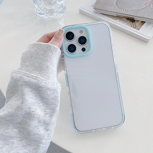 <span class=keywords><strong>Coque</strong></span> de protection en acrylique pour iPhone 17 16 15 Pro Max, absorption des chocs renforcée en TPE, cadre de protection d'objectif surélevé, couleurs personnalisables - Product Image 2