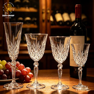 Copas de Vino Tinto Borgoña Europeas, Flauta de Champán Retro con Relieve, para Hoteles, Clubes, Bares, Venta al Por Mayor - Product Image 1