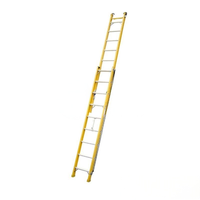 Échelle télescopique légère, flexible, non conductrice, isolée en fibre de verre, personnalisable, 4m/5m/6m/8m
