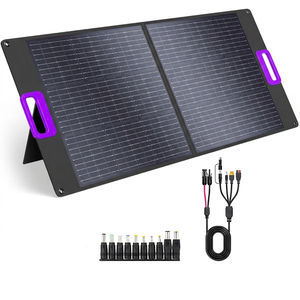 Panneaux solaires pliables ALECTER 100W, étanches IP65, haute efficacité, portables pour la survie hors réseau, le camping, l'alimentation d'urgence - Product Image 1
