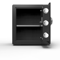 Coffret de sécurité Onnais 45 en acier allié noir avec serrure à code pour la maison et le bureau, coffre-fort à vendre