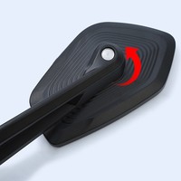 Pièces de moto générales, rétroviseur réglable haute définition pour moto et vélo électrique