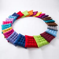Coussin de siège 40*40cm avec attaches pour usage intérieur/extérieur, logo personnalisé, coussin carré en coton pour bureau et maison