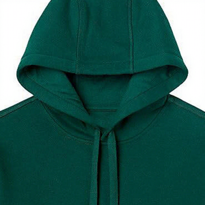 Sudadera con Capucha para Hombre, Color Verde Oscuro, Corte Regular, Color Sólido, Informal, de Forro Polar, con Bolsillo Delantero, para Otoño 2027 - Product Image 6