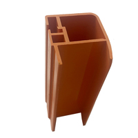 Cadre de porte en verre de réfrigérateur Profilés d'extrusion en plastique PVC/UPVC transparent OEM pour porte et fenêtre à battants