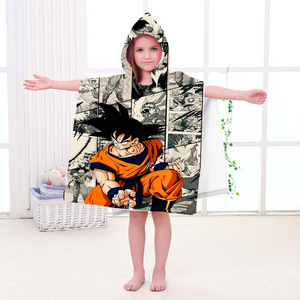 Toalla con capucha para niños con estampado personalizado de dibujos animados, toalla de playa de verano para niños, poncho con capucha, albornoz para <span class=keywords><strong>bebé</strong></span> <span class=keywords><strong>recién</strong></span> <span class=keywords><strong>nacido</strong></span>, manta - Product Image 5