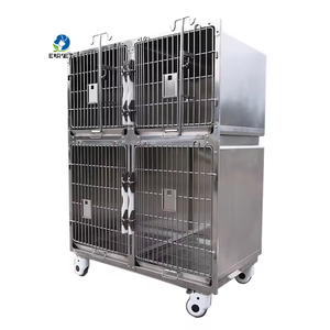 <span class=keywords><strong>EUR</strong></span> VET Bon Prix Conception spéciale Chenil pour chats et chiens Cages en acier inoxydable Équipement vétérinaire Cage pour grands chiens et animaux de compagnie - Product Image 2
